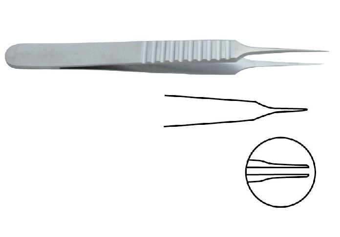 JUWELIER мікро-пінцет; плоска ручка Дилатація; прямий; 0,2мм 13,0см. Tontarra Medizintechnik GmbH